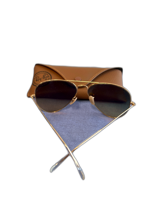 RayBan Gold Metal Aviator Sean Utility Sunglasses Gold