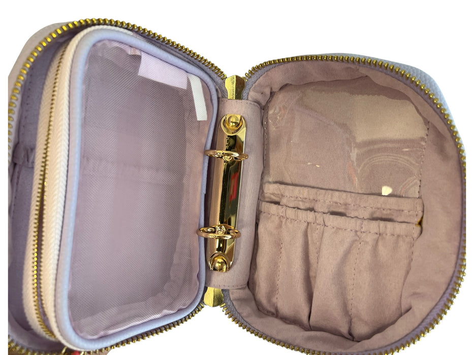 Trish McEvoy Purple Zip Close Makeup Pouch Bag Purple / S