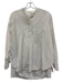 COS Size 4 White Cotton Pintucks Button Detail Top White / 4