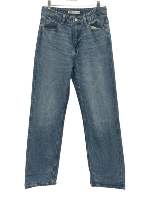 Zara Size 4 Light Wash Cotton Zip Fly Jeans Light Wash / 4