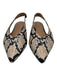 Linea Paolo Shoe Size 8 Black & Cream Leather Pointed Toe Slingback Pumps Black & Cream / 8