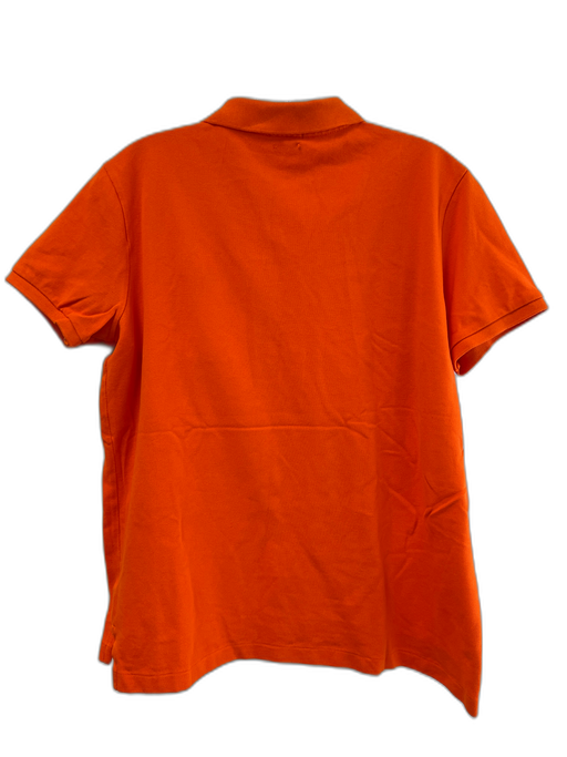 Ralph Lauren Size Est L Orange Cotton Short Sleeve Collared Polo Classic Fit Top Orange / Est L