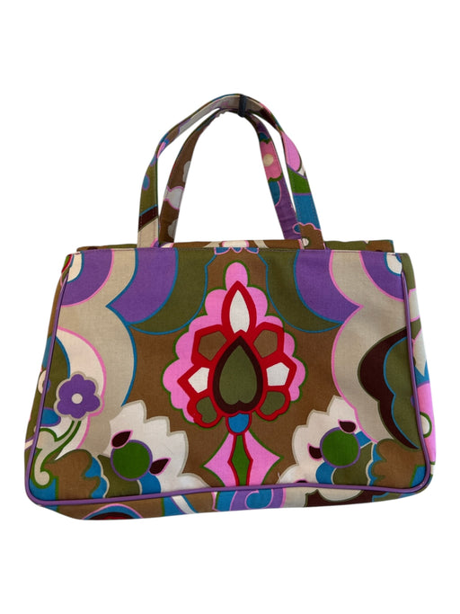 Philosophy di Alberta Ferretti Purple & Multi Fabric Abstract Print Bag Purple & Multi / Small