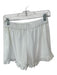 Crosby Size S White Polyester High Waist Ruffles Side Zip Shorts White / S