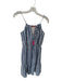 THML Size S Navy & Multi Rayon Blend Spaghetti Strap Embroidered Dots Dress Navy & Multi / S