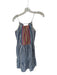 THML Size S Navy & Multi Rayon Blend Spaghetti Strap Embroidered Dots Dress Navy & Multi / S