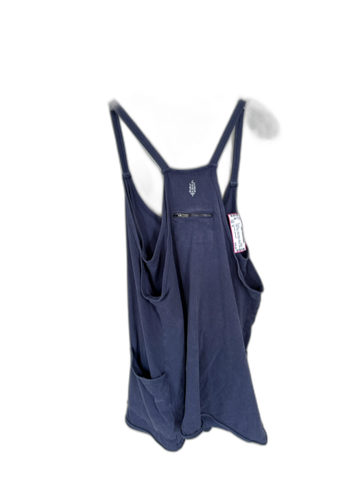 Free People Movement Size M Faded Blue Cotton Blend Built in Shorts Romper Faded Blue / M