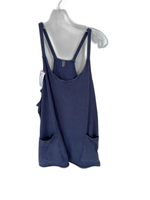 Free People Movement Size M Faded Blue Cotton Blend Built in Shorts Romper Faded Blue / M