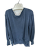 We The Free Size Medium Blue Gray Cotton Blend Distressed Frayed Edge Sweatshirt Blue Gray / Medium