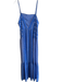 Sabina Musayev Size L Blue & White Polyester Sleeveless Abstract Print Dress Blue & White / L
