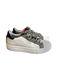 P448 Shoe Size 40 White, Gray & Black Leather Round Toe Logo Lace Up Shoes White, Gray & Black / 40