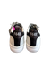 P448 Shoe Size 40 White, Gray & Black Leather Round Toe Logo Lace Up Shoes White, Gray & Black / 40