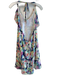 Yumi Kim Size M Multi Silk One Shoulder Floral Ruffle Detail Lined Dress Multi / M