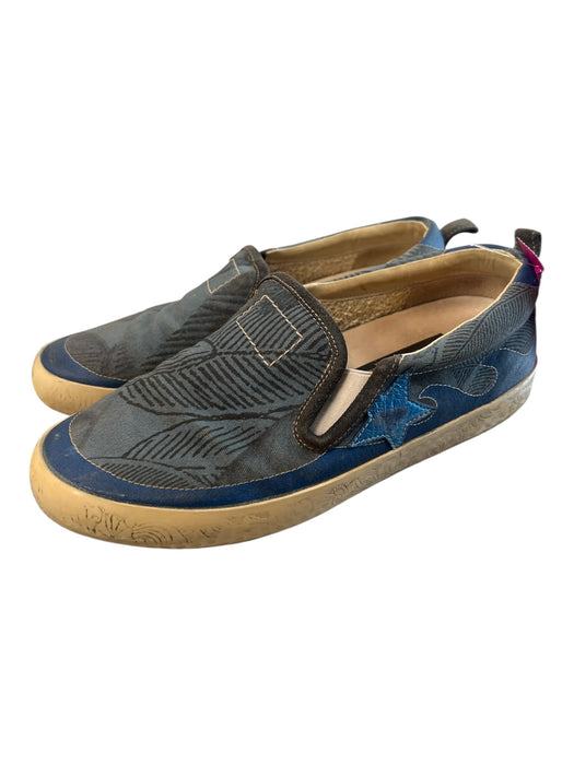 Golden Goose Shoe Size 38 Blue Canvas Almond Toe Silver Hardware Slip On Shoes Blue / 38