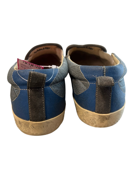 Golden Goose Shoe Size 38 Blue Canvas Almond Toe Silver Hardware Slip On Shoes Blue / 38