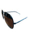 Christian Dior Blue Metal Split lens Mirrored Aviator Sunglasses Blue