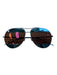 Christian Dior Blue Metal Split lens Mirrored Aviator Sunglasses Blue