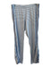 Lake Size M Blue & White Cotton Elastic Waist Striped High Rise Wide Leg Pants Blue & White / M
