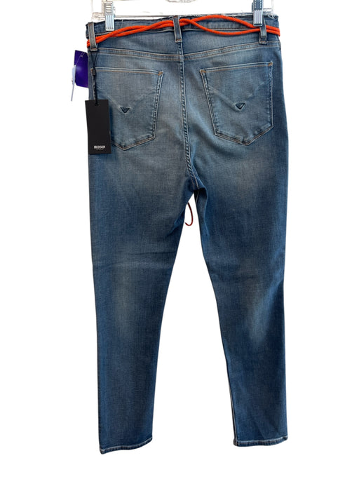 Hudson Size 30 Medium Wash Cotton High Rise Waist tie Zip Fly Raw Hem Jeans Medium Wash / 30