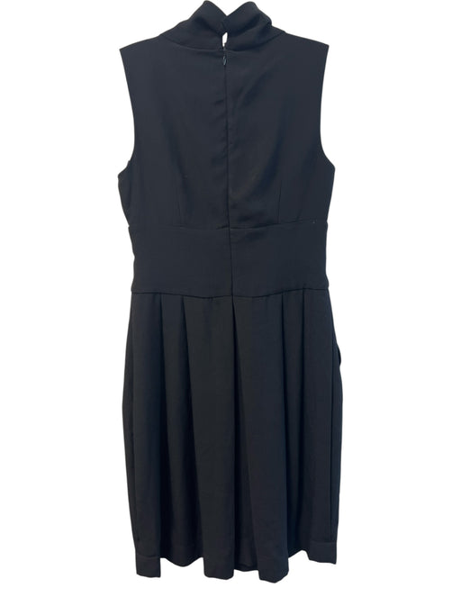 Just Cavalli Size 42 Black Polyester Sleeveless solid color Back Zip Dress Black / 42