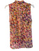 Trina Turk Size L Pink & Multi Polyester Sleeveless Abstract Print Cowl Top Pink & Multi / L