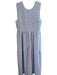 En Saison Size L Blue Polyester Sleeveless solid color Scoop Neck Tie Back Dress Blue / L
