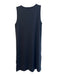 Lilla P Size M Black Cotton Sleeveless solid color Scoop Neck Below knee Dress Black / M