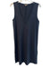 Lilla P Size M Black Cotton Sleeveless solid color Scoop Neck Below knee Dress Black / M
