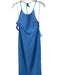 Alice & Olivia Size 12 Blue Polyester Halter Top solid color Back Zip Dress Blue / 12