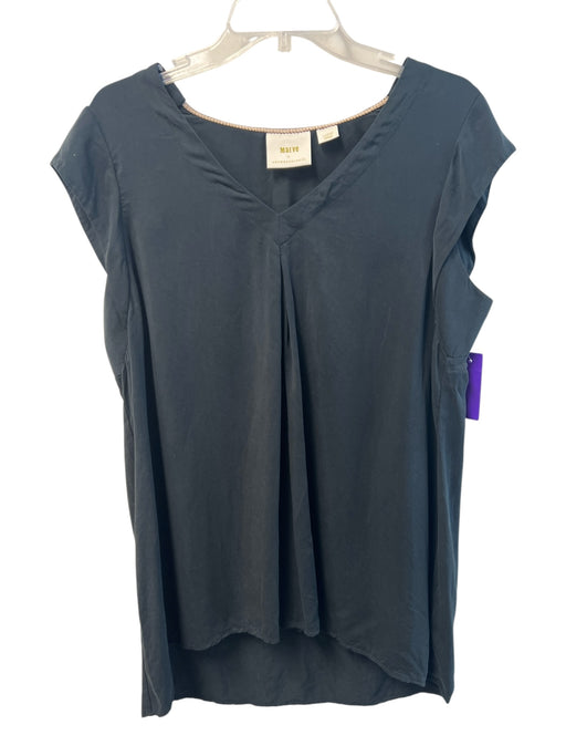 Maeve Size L Black Modal Sleeveless solid color V Neck Cut out detail Dress Black / L