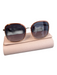 Chloe Orange Acetate Ombre Square Oversize Case Inc. Sunglasses Orange