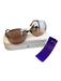 Swarovski Pink Acetate round Mirrored Crystal Detail Case Inc. Sunglasses Pink