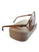 Swarovski Pink Acetate round Mirrored Crystal Detail Case Inc. Sunglasses Pink