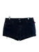 Paige Size 29 Black Cotton Zip Fly solid color 5 Pocket Rolled Hem Shorts Black / 29