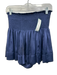 Koch Size S Dark Navy Polyester Smocked Waist Band High Rise pleats Skirt Dark Navy / S