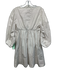 Staud Size S White Cotton Long puff sleeve Wide Neck Knee Length Dress White / S