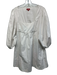 Staud Size S White Cotton Long puff sleeve Wide Neck Knee Length Dress White / S