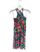 Elan Size One Size Multi Rayon Halter Neck Striped Maxi Dress Multi / One Size