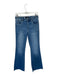 KUT Size 4 Med Dark Wash Cotton Blend Mid Rise Flare Raw Hem Jeans Med Dark Wash / 4