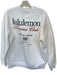 Lululemon Size Est M White & Green Long Sleeve Tennis Crew Neck Sweatshirt White & Green / Est M