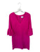 Milly Size 6 Hot pink Polyester Long Bell Sleeve V Neck Dress Hot pink / 6