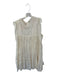 Free People Size S Cream Cotton Cap Sleeve Lace Detail Slip Incl Dress Cream / S