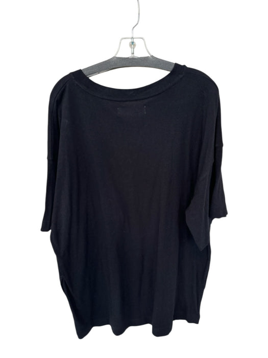 FP Beach Size XS Black Cotton Short Sleeve T-Shirt Dress Dress Black / XS