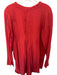 Free People x CP Shades Size S Red Cotton Long Sleeve Pleat Detail Buttons Dress Red / S