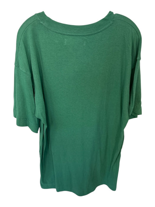 FP Beach Size XS Dark Green Cotton Short Sleeve T-Shirt Dress Dress Dark Green / XS