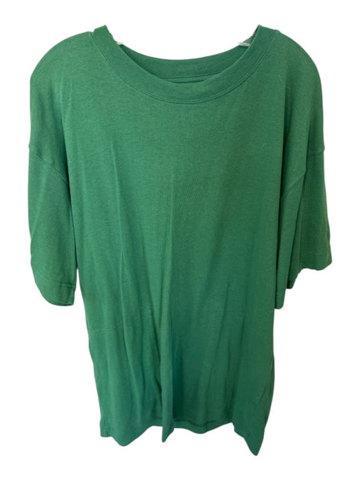FP Beach Size XS Dark Green Cotton Short Sleeve T-Shirt Dress Dress Dark Green / XS