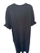 Free-est Size XS Black Cotton Short Cuff Sleeve hi lo Maxi Dress Black / XS