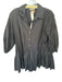 Free-est Size XS Black Cotton Long Balloon Sleeve Button Down Babydoll Dress Black / XS