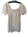 Free People Size XS Peach Cotton Off Shoulder Short Sleeve Lines Dress Peach / XS
