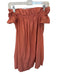 Free People Size XS Terracotta Cotton Off Shoulder Dress Terracotta / XS
